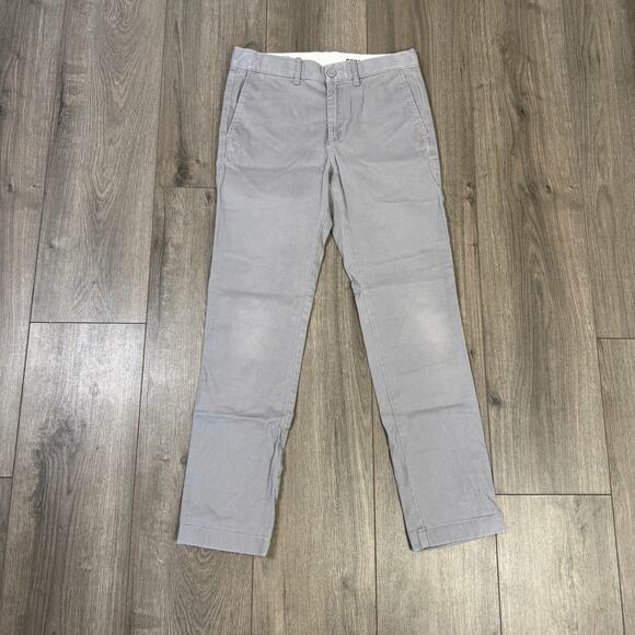 Crewcuts J.Crew 770 Stretch Chino Pants Boys 12 Chrome Gray Adjustable Waistband - Picture 3 of 7